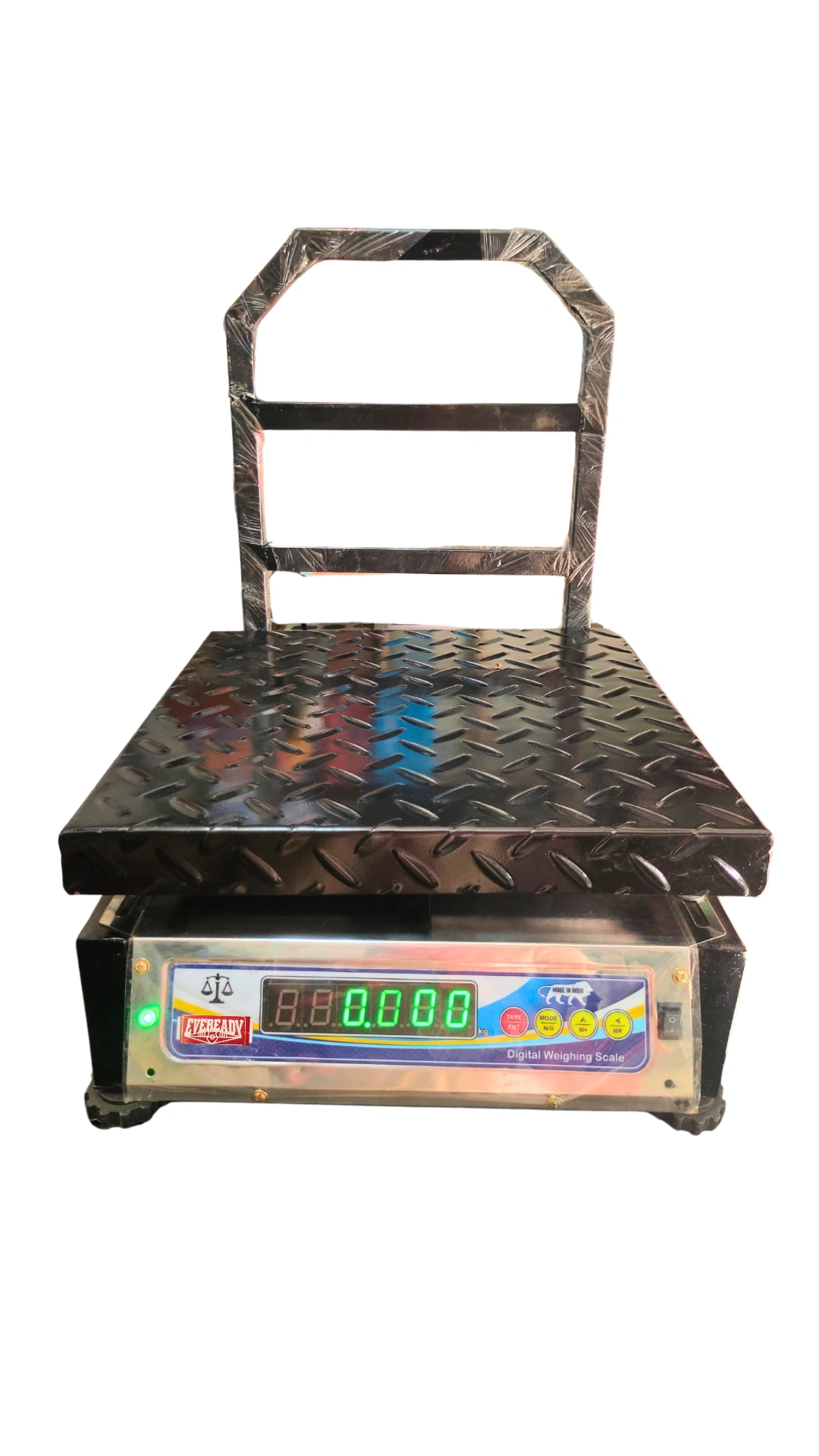 Eveready 400x400mm Chequered Top Mini Platform Scale (100/200 kg Capacity)